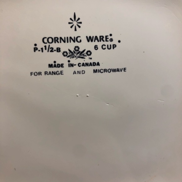 Corning Ware 6 Cup Dish With Lid Vintage Microwave Safe - Picture 6 of 9